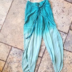 Boho open leg pants